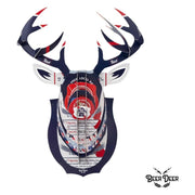 Beer Deer PBRBUCK Pabst Blue Ribbon Cardboard Box Deer Head Artwork