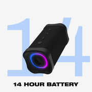 Skullcandy Terrain 2 Wireless Bluetooth Speaker, Black, IPX7 Waterproof, 14h Battery Life, Dual Passive Radiators, USB-C Audio