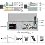 Podofo 7 Inch Single Din Car Stereo with Wireless Apple CarPlay, Android Auto, Bluetooth 5.1, Backup Camera Support, Steering Wheel Control, FM Radio, USB, AUX, SD Card