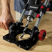 Milescraft Drill Mate Pro Portable Drill Press Guide, Heavy-Duty Metal, 1/2 in Keyed Chuck, Adjustable Angle 0 to 60, Model 1348