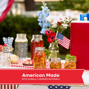 Ball 16oz Americana Regular Mouth Pint Jars with Lids, 8-Pack