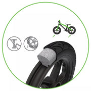 Chillafish BMXie2 Kids Balance Bike, Lightweight Reinforced Plastic Frame, Adjustable Seat and Handlebars, 12-Inch Airless RubberSkin Tires, Integrated Footrest and Footbrake, Kiwi Green