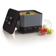 Excalibur Food Dehydrator, ECB50B, 5-Tray Stackable Electric with Adjustable Thermostat and Heat Sensor, Black