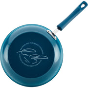 Rachael Ray 17641 Hard Enamel Nonstick Cookware Se 15-Piece Marine Blue