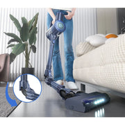 PrettyCare Cordless Stick Vacuum Cleaner 25Kpa, Blue