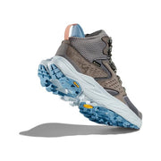 Hoka Women's Anacapa 2 Mid GTX Hiking Boots, Waterproof Nubuck Leather, Vibram Megagrip Outsole, Astral Illusion, 1142831F-ILLU
