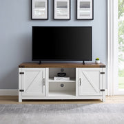 Woven Paths MP11508 Farmhouse Barn Door TV Stand for TVs up to 65