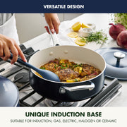 GreenPan Balance 10-Piece Ceramic Nonstick Cookware Set, Toxin-Free, Oven and Dishwasher Safe, Black