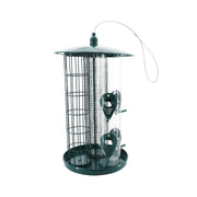 Centurion 3-in-1 Metal Hanging Wild Bird Feeder, Multi-Colored, 3 Feeding Tubes, 4 Perches, Weatherproof Outdoor Design