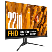 Westinghouse 22 Inch Full HD IPS Monitor, 100Hz Refresh Rate, 1ms Response, HDR, Adaptive Sync, Built-In Speakers, HDMI & VGA, WH22FA9600