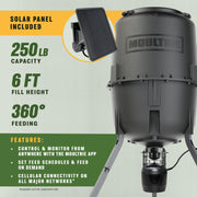 Moultrie 250-lb. Deer Feeder Connected Game Feeder