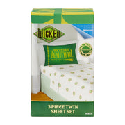 Wicked Kids 4 Piece White Microfiber Sheet Set, Wrinkle Resistant, Full Size