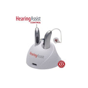 HearingAssist HA-CONTROLSKT Rechargeable RIC Kit with App Control, Silver (2pc)
