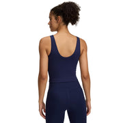 Under Armour Womens Motion Tank Top, Ultra-Soft Breathable Fabric, 4-Way Stretch, Midnight Navy Black, Large, 1379046-410