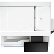 HP Color LaserJet Enterprise Flow MFP 5800zf, 4-in-1 Multifunction Printer Copier Fax Scanner, 45 ppm, 1200 x 1200 dpi, Automatic Duplex, USB, White