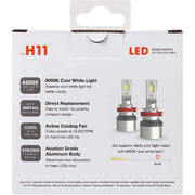 SYLVANIA H11SL.BX2 H11 LED Powersport Headlight Bulbs for Off-Road Use or Fog Lights, 2 Pack