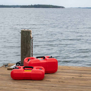 Scepter 10511 6-Gallon Marine Fuel Tank Rectangular Under Seat Gas Container, Red