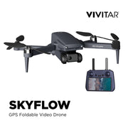 Vivitar SKYFLOW GPS Foldable 4K UHD Camera Drone for Adults with Live Video Feed, 5