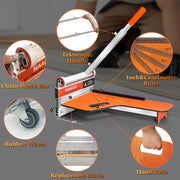 NAACOO Laminate Vinyl Floor Cutter, 13 in Vinyl Plank Cutter with Wheel, One-Step Angle and Length Cutting, Flooring Tool for Laminate, Engineered Wood, LVP, VCT, SPC, WPC