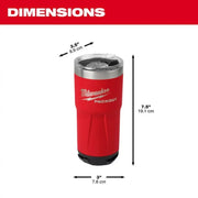 Milwaukee 48-22-8392R Packout Tumbler Red 20 oz.