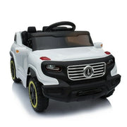 UBesGoo 6V Kids Ride-On Car Truck w/ Remote Control 3 Speeds LED Headlights MP3 Player Horn - White