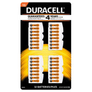 Duracell DA13B32ZM Hearing Aid Size 13 Batteries, 32 Count