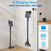 Rayfurn 807C Cordless Vacuum Cleaner 40KPa/50Mins Lightweight Stick Vacuum with Brushless Motor, LED Display