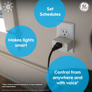 GE Lighting 93132289 Cync Indoor Smart Plug 3 Pack, Alexa & Google Compatible, 3 Pack