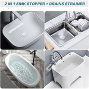 Tattom 2pcs Premium Basin Pop Up Sink Drain Strainer