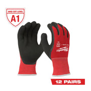 Milwaukee 48-22-8913B X-Large Red Latex Level 1 Cut Resistant Insulated Winter Dipped Work Gloves (12-Pack)