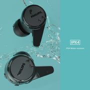 Philips TAT1207BK/00 True Wireless Headphones, Black