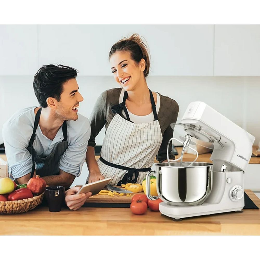 linkchef SM10280 5.3QT 800W 6+P Speeds Stand Mixer, White – VIPOutlet