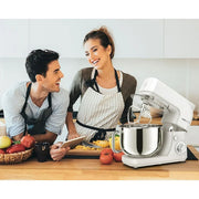 linkchef SM10280 5.3QT 800W 6+P Speeds Stand Mixer, White
