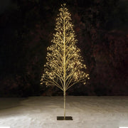 Holiday Time 6' Pre-Lit Starburst Gold Artificial Christmas Tree w/ 800 Warm White Twinkling LED Lights