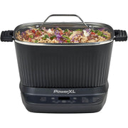 STIRMAX MC107D-1GP 7.5 Quart Digital Multi-Cooker with Automatic Paddle to Stir and Shred, Black