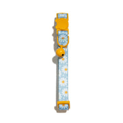 Vibrant Life Daisies Breakaway Fashion Cat Collar, Blue, Adjustable 8-12 in, Polyester
