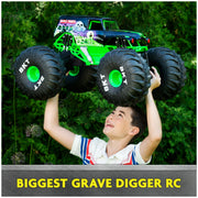 Monster Jam 6066963 Mega Grave Digger All-Terrain Remote Control Monster Truck
