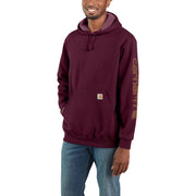 Carhartt Loose-Fit Midweight Logo Hoodie for Men - Port - 3XLT