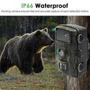 OCEST Trail Camera, 48MP High-Resolution, 130 Wide-Angle Motion Sensor, Night Vision, Waterproof IP66