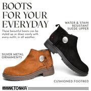 Minnetonka Joyelle Boots for Ladies - Black - 6M