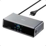 Anker Prime Laptop Docking Station, 14-Port Triple Display with DisplayLink, 140W Charging, Smart Display, Cooling Fan, Phantom Gray, A83B3