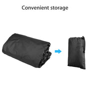 EEEkit Lawn Mower Cover, Waterproof UV-Resistant Polyester Fiber, Breathable, Elastic Drawstring, Fits Riding Lawn Mowers with Deck up to 72 in, Black, 128020