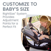 Britax Willow Brook S+ Infant Car Seat and Stroller Travel System with ClickTight Installation, RightSize Adjustable Fit, All-Wheel Suspension, SafeWash Fabrics, Jade Onyx