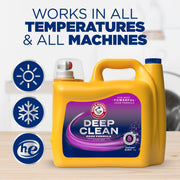Arm & Hammer Deep Clean Odor Formula Liquid Laundry Detergent, Radiant Burst Scent, 150 Fl Oz, 100 Loads
