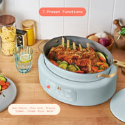 Made By Gather Beautiful 10-in-1 6 Qt Electric Multi-Cooker with 7 Preset Functions Hydrangea 29453