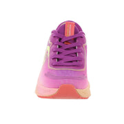 Skechers Girls Max Cushioning Ascend-Aura Sneaker, Purple/Multi, Size 4 Big Kid