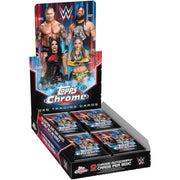 Topps WWE Chrome Mega Box V2, 26 Premium Trading Cards with Exclusive WWE Superstar Inserts