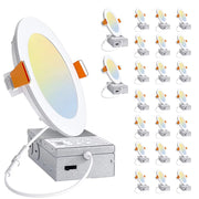 DAYBETTER 24 Pack LED Recessed Ceiling Light Modern, 24