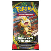 Pokmon Mega Evolution Perfect Order Build & Battle Box, 40-Card Deck with Unique Foil Promo Cards, 4 Booster Packs