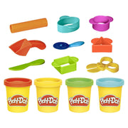 Play-Doh B1169 Starter Set 9-Piece Kit with Storage Tote & 4 Modeling Compound Cans, Arts and Crafts for Kids